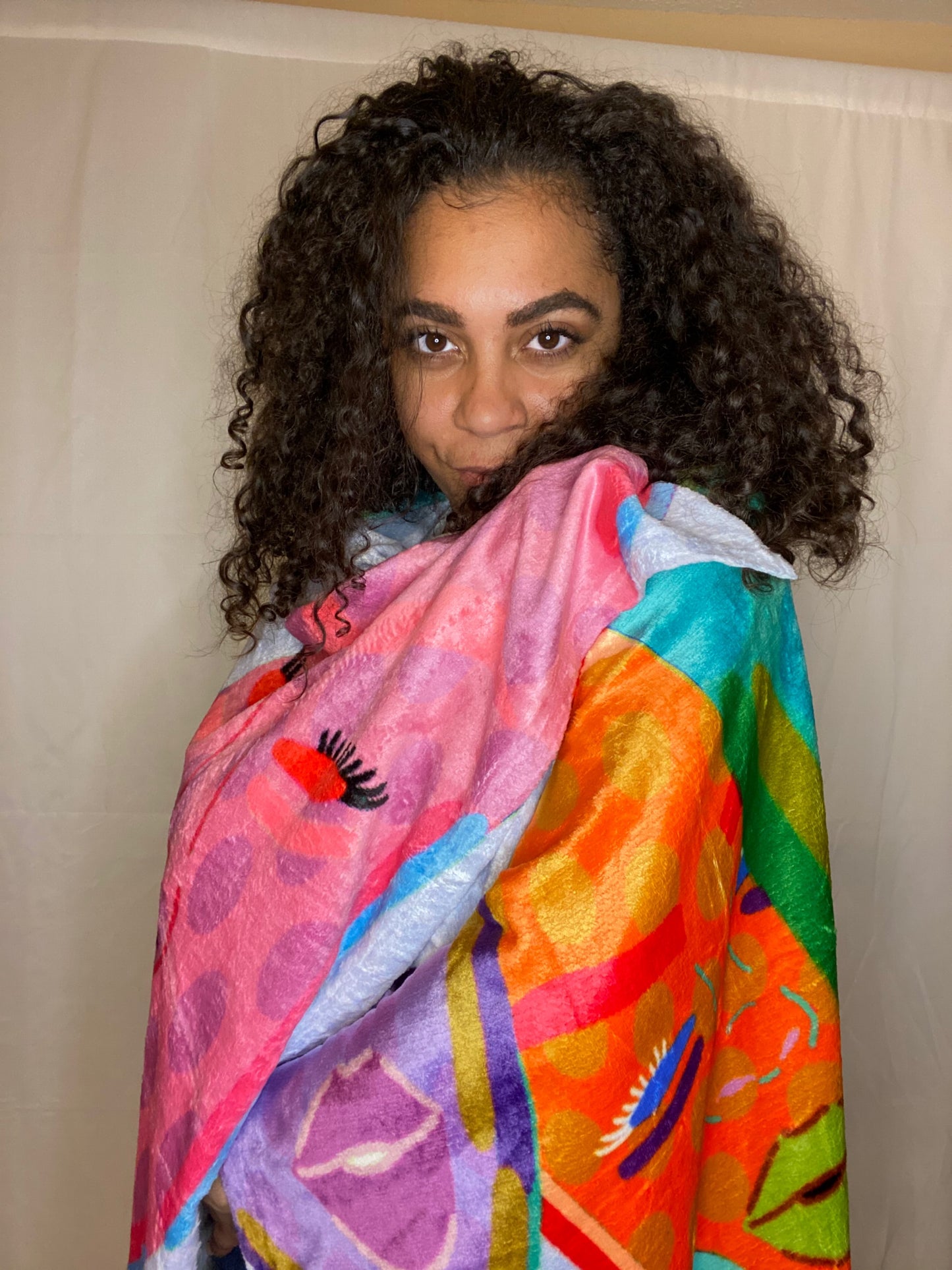 Faces Plush Blanket